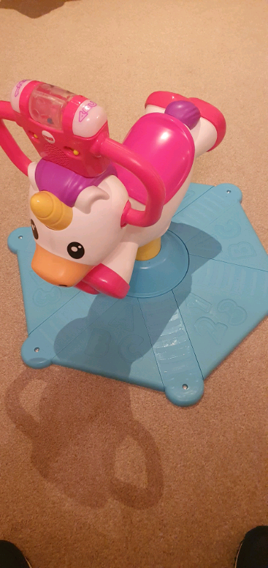 fisher price bounce and spin horse